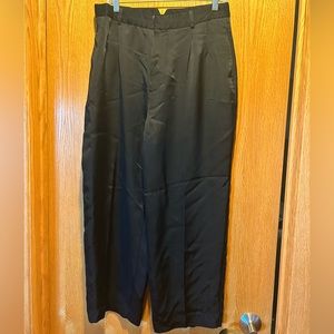 Black Satin Zara Trousers